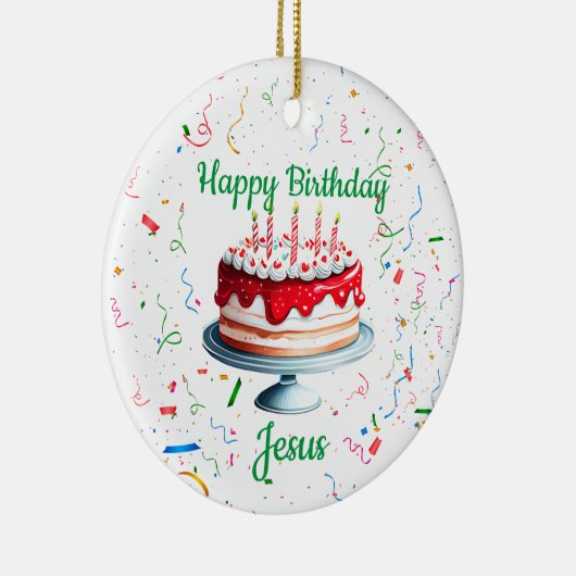 Happy Birthday Jesus Ornament (Rechts)