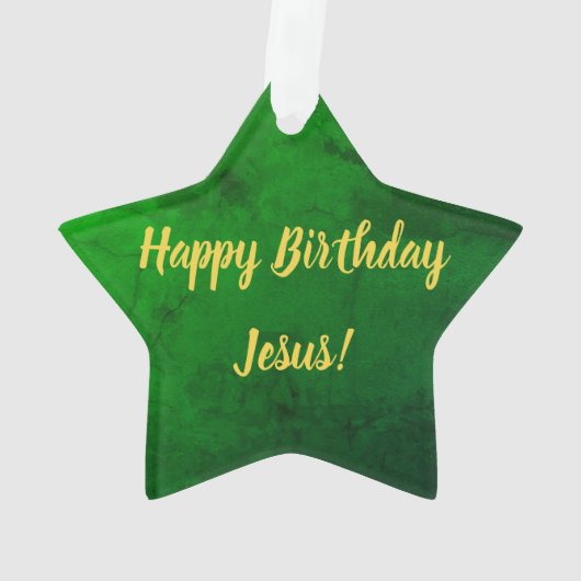 Happy Birthday Jesus Ornament (achterkant)