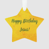 Happy Birthday Jesus Ornament (voorkant)