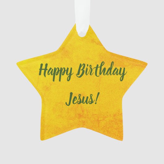Happy Birthday Jesus Ornament (voorkant)