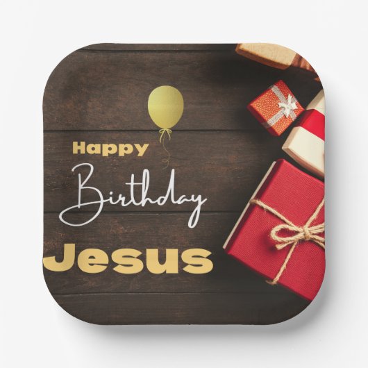 Happy Birthday Jesus Paper Bord (Voorkant)