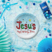Happy Birthday Jesus Papieren Bordje (Feest)