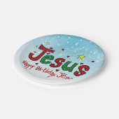 Happy Birthday Jesus Papieren Bordje (Gekanteld)