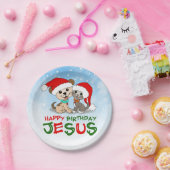 Happy Birthday Jesus Papieren Bordje (Feest)