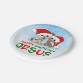 Happy Birthday Jesus Papieren Bordje (Gekanteld)