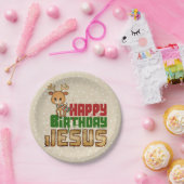 Happy Birthday Jesus Papieren Bordje (Feest)