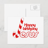 HAPPY BIRTHDAY JESUS -.png Briefkaart (Voorkant / Achterkant)