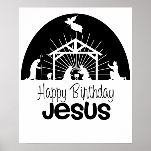 Happy Birthday Jesus Poster (Voorkant)