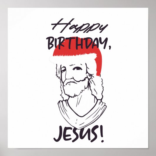Happy birthday Jesus Poster (Voorkant)