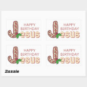 Happy Birthday Jesus Rechthoekige Sticker (Vel)