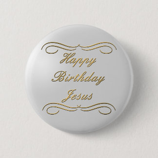 Happy Birthday Jesus Ronde Button 5,7 Cm
