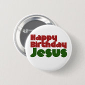Happy Birthday Jesus Ronde Button 5,7 Cm (Voorkant /achterkant)