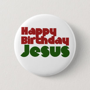 Happy Birthday Jesus Ronde Button 5,7 Cm