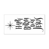Happy Birthday Jesus Star Kerst Christelijk Rubberstempel (Afrduk)