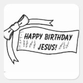 Happy Birthday Jesus Stickers (Voorkant)