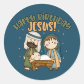 Happy Birthday Jesus Stickers (Voorkant)