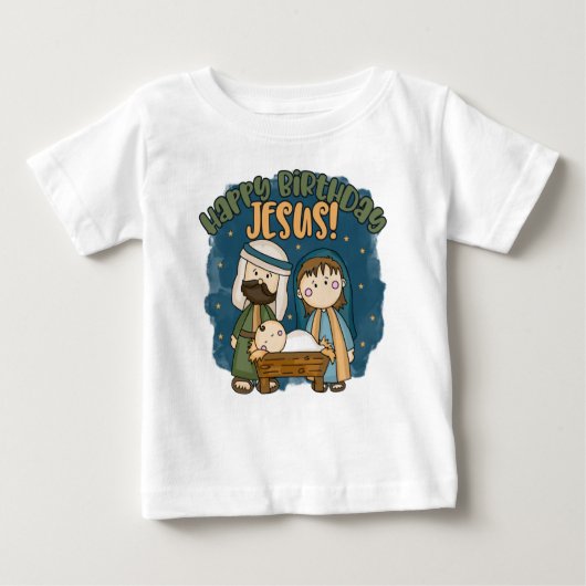 Happy Birthday Jesus T Shirt (Voorkant)