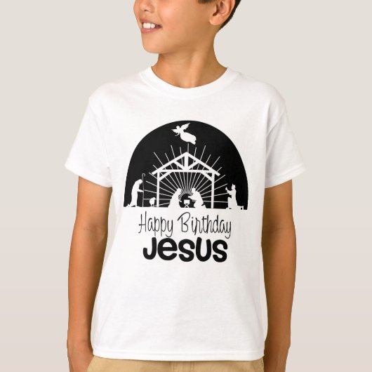 Happy Birthday Jesus T-shirt (Voorkant)