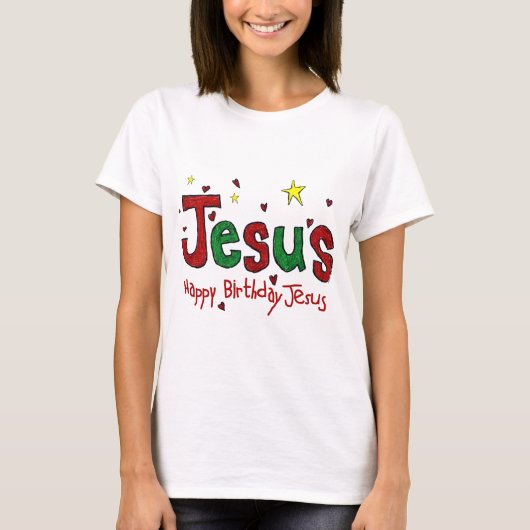 Happy Birthday Jesus T-shirt (Voorkant)