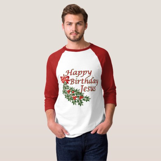 Happy Birthday Jesus T-shirt (Voorkant volledig)