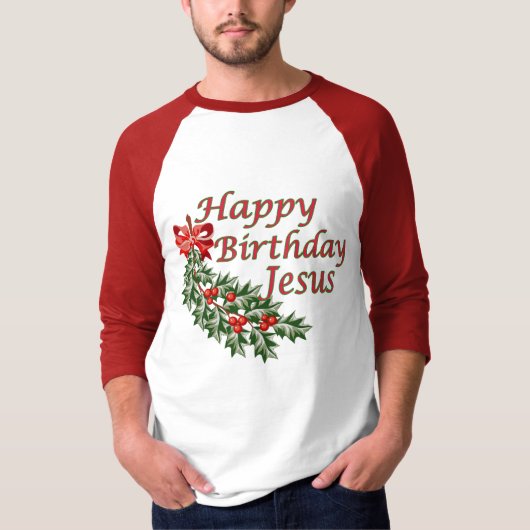 Happy Birthday Jesus T-shirt (Voorkant)