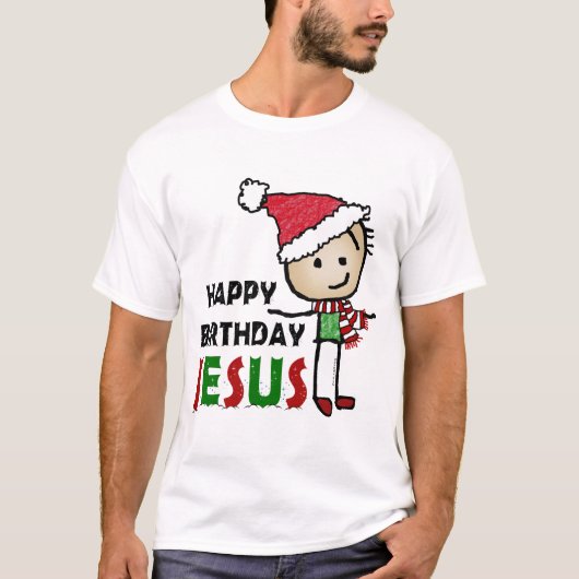 Happy Birthday Jesus T-shirt (Voorkant)