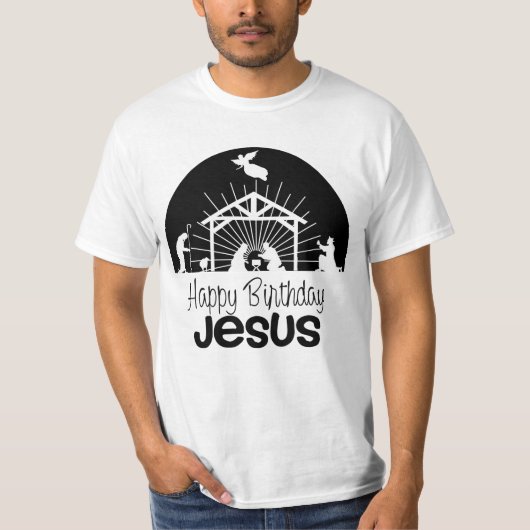 Happy Birthday Jesus T-shirt (Voorkant)