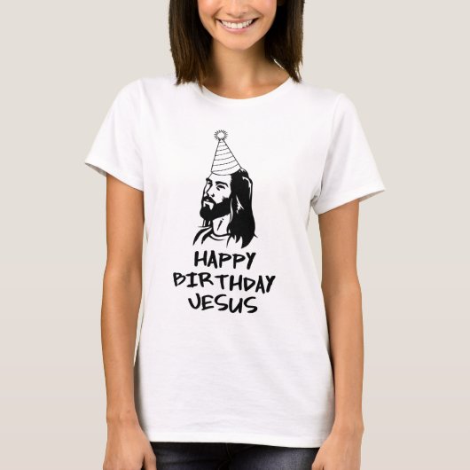 Happy Birthday Jesus T-shirt (Voorkant)