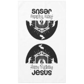 Happy Birthday Jesus Tafelkleed (Voorkant)