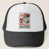 Happy Birthday Jesus Trucker Pet (Voorkant)