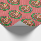 Happy Birthday Jesus Wrapping Paper Cadeaupapier (Hoek)