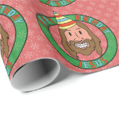 Happy Birthday Jesus Wrapping Paper Cadeaupapier (Rol Hoek)