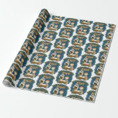 Happy Birthday Jesus Wrapping Paper Cadeaupapier (Uitgerold)