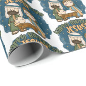 Happy Birthday Jesus Wrapping Paper Cadeaupapier (Rol Hoek)