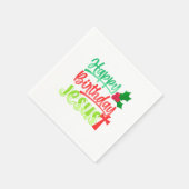 Happy Birthday Jesus Xmas Merry Christmas Gift Servet (Hoek)