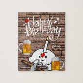 Happy Birthday Jigsaw Puzzle Beer Legpuzzel (Verticaal)