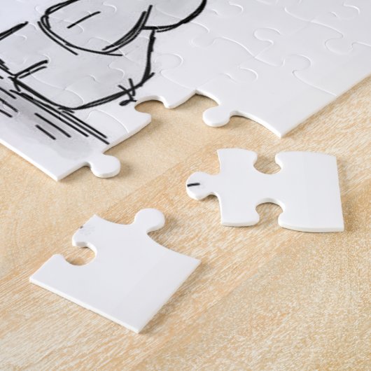 Happy Birthday Jigzaag Puzzle Elephant Legpuzzel (Zijkant)