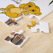 Happy Birthday Jigzaag Puzzle Giraffe Legpuzzel (Zijkant)