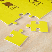 Happy Birthday Jigzaag Puzzle Legpuzzel (Zijkant)