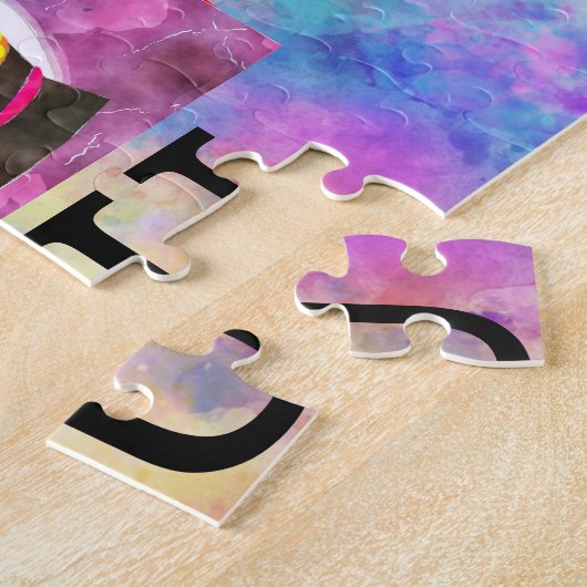 Happy Birthday Jigzaag Puzzle Legpuzzel (Zijkant)