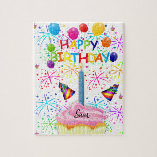 Happy Birthday Jigzaag Puzzle Legpuzzel