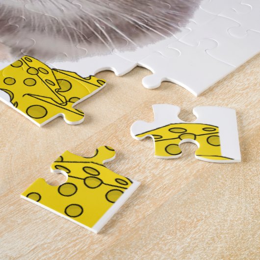 Happy Birthday Jigzaag Puzzle Mice Legpuzzel (Zijkant)