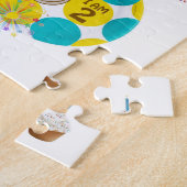 Happy Birthday Jigzaag Puzzle Monkey Twee jaar oud Legpuzzel (Zijkant)