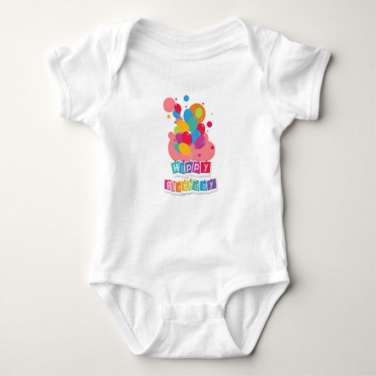 Happy Birthday – Joyful Celebration Design Romper (Voorkant)