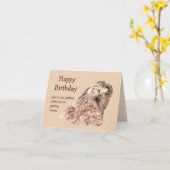 Happy Birthday Judgmental Fun Hawk Kaart (Gele Bloem)