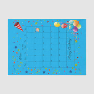 Happy Birthday Juli 2022 Weefselpapier Tissuepapier