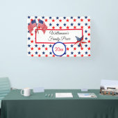 Happy Birthday Juli 4th Stars en Stripes Banner (Beurs)