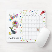 Happy Birthday June 2022 Calendar Muismat (Met muis)