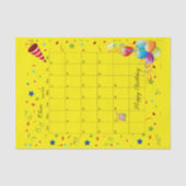 Happy Birthday June 2022 Tissue Paper Tissuepapier (Voorkant)