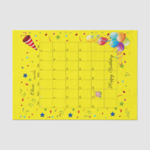 Happy Birthday June 2022 Tissue Paper Tissuepapier